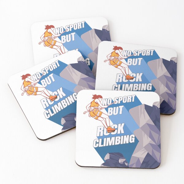 Item preview, No Sport But Rock Climbing Girl Illustration designed and sold by area248.