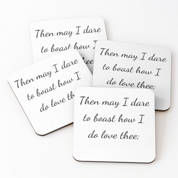 Item preview, "Then may I dare to boast how I do love thee;" - handwriting black designed and sold by ariksworld.