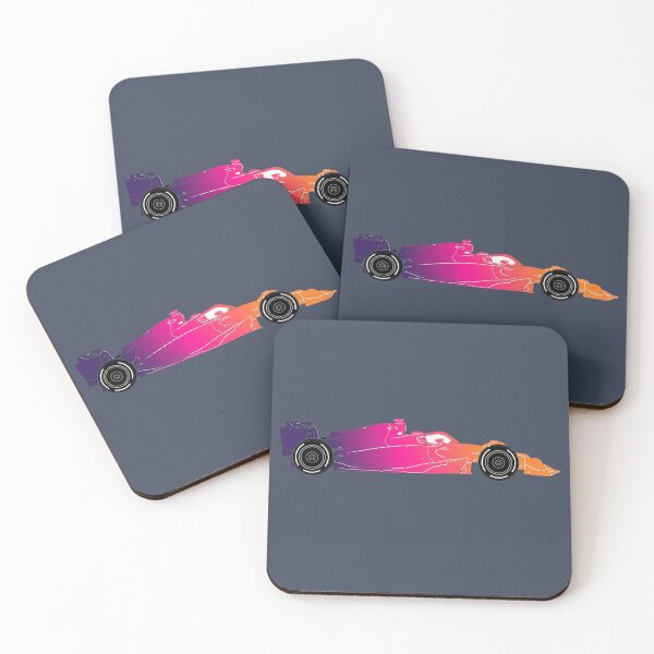 Item preview, Formula Speed Silhouette - Retro Sunset Gradient Racing Car designed and sold by rygenr8.