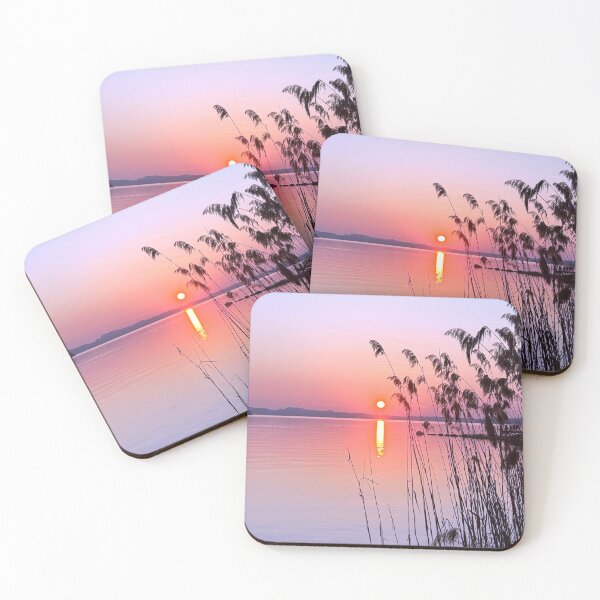 Item preview, Silence by the lake – sunset in soft colors designed and sold by Eric Nagel.