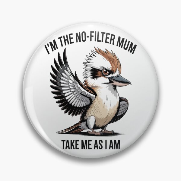 Item preview, No‑Filter Mum Kookaburra Portrait designed and sold by stickercuffs.