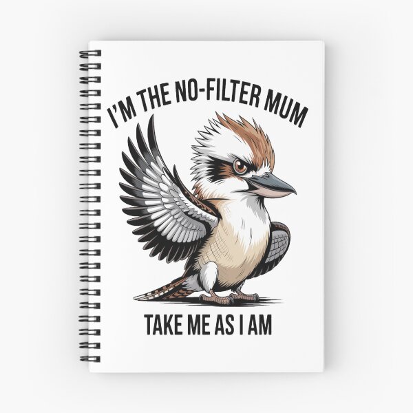 Item preview, No‑Filter Mum Kookaburra Portrait designed and sold by stickercuffs.