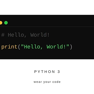 Artwork thumbnail, Classic Python 3 Hello World Terminal Script by Saturn5a