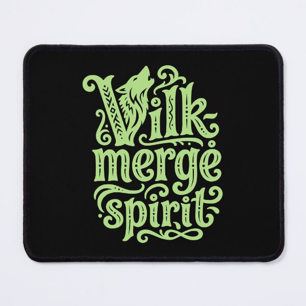 Item preview, Vilkmergė Spirit Green Wolf Typography designed and sold by EimSol.