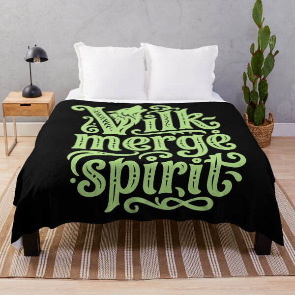 Item preview, Vilkmergė Spirit Green Wolf Typography designed and sold by EimSol.
