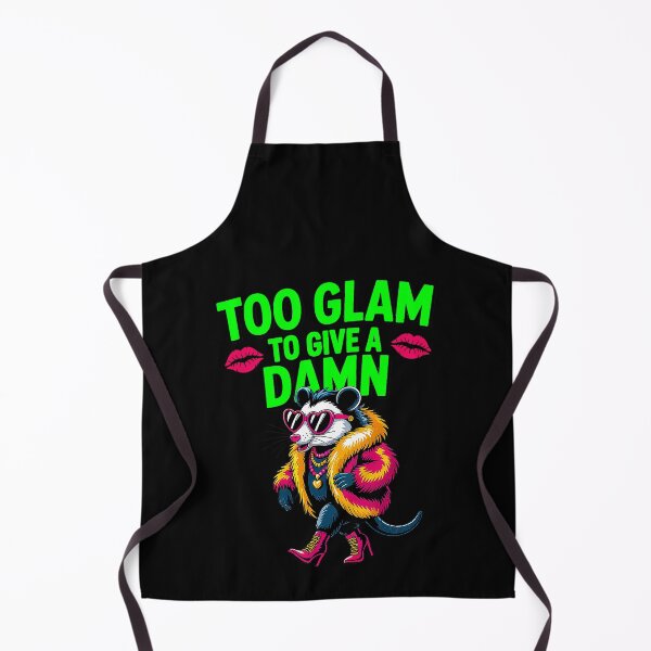 Item preview, Too Glam To Give A Damn Fashion Possum designed and sold by Amanda's Factory.