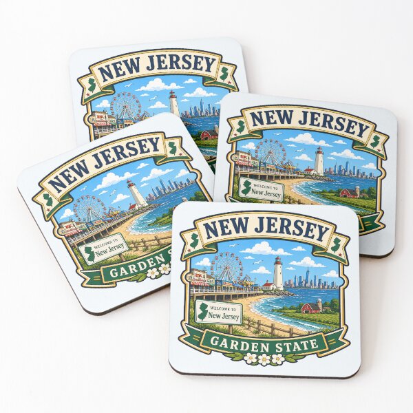 Item preview, New Jersey - Garden State Coastal designed and sold by Myra365Art.