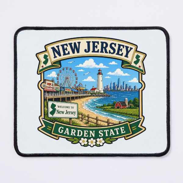 Item preview, New Jersey - Garden State Coastal designed and sold by Myra365Art.