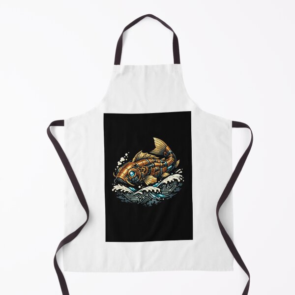 Item preview, Steampunk Mechanical Fish Cyber Ocean Art Print designed and sold by Sky-bully.