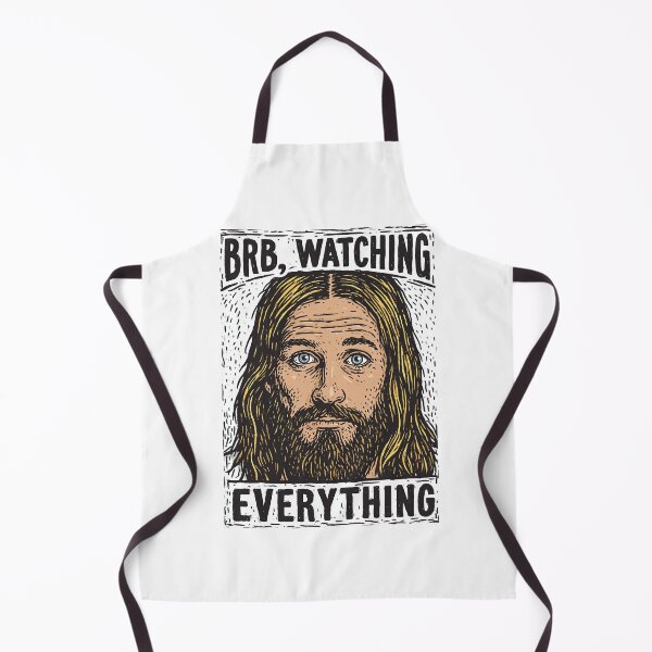 Item preview, BRB Watching Everything Black and White Jesus designed and sold by Piotrek0001.