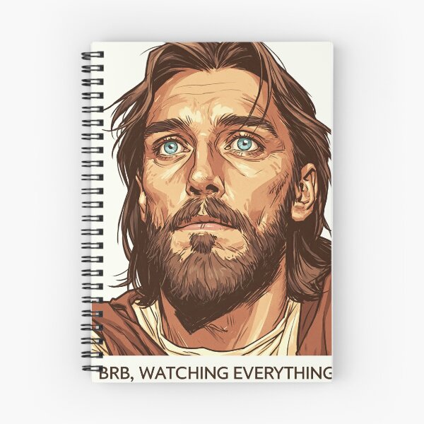 Item preview, BRB Watching Everything Side Eye Jesus Meme designed and sold by Piotrek0001.