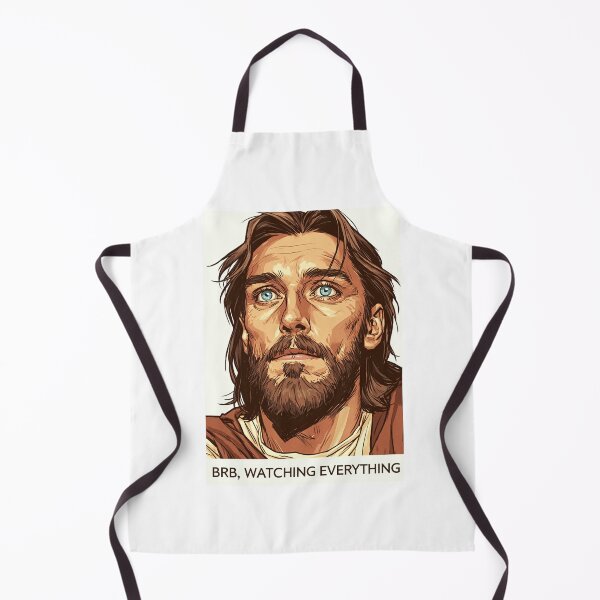 Item preview, BRB Watching Everything Side Eye Jesus Meme designed and sold by Piotrek0001.