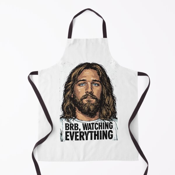 Item preview, BRB Watching Everything Jesus Looking Up Art designed and sold by Piotrek0001.