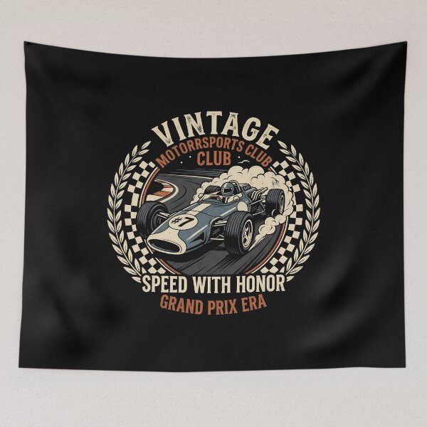 Item preview, Vintage Grand Prix Club Art | Retro Motorsports Speed & Glory designed and sold by PiotrT.