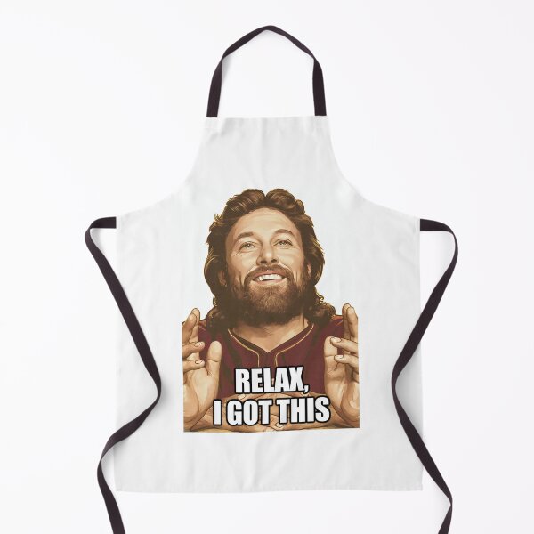 Item preview, Relax I Got This Smiling Jesus Red Shirt designed and sold by Piotrek0001.