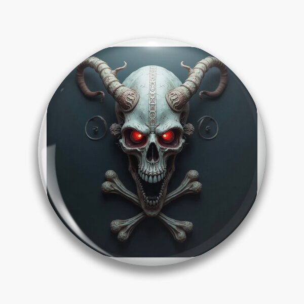 Item preview, wicked skull with cross bones designed and sold by Pacific  pixel lab.