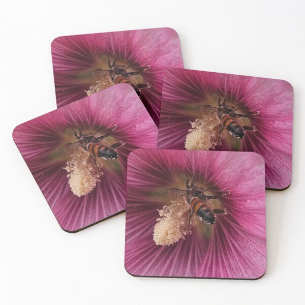 Item preview, Hollyhock Honeybee  designed and sold by Courtney Croxall.