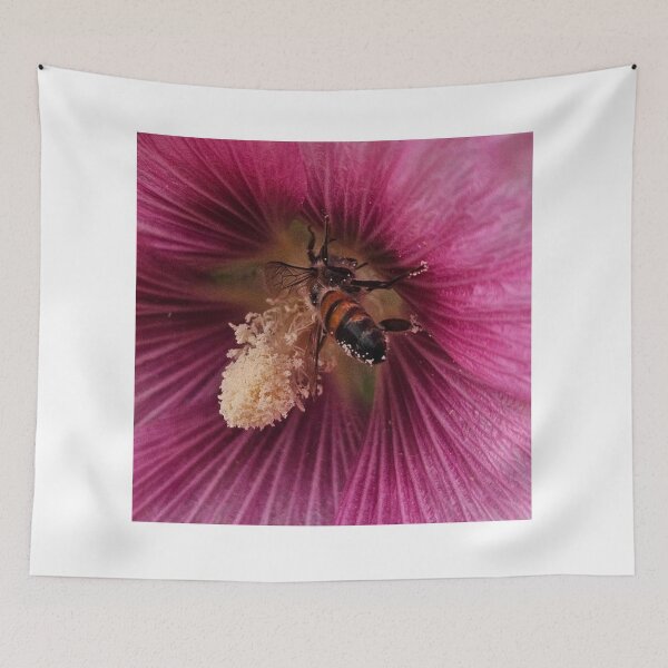Item preview, Hollyhock Honeybee  designed and sold by Courtney Croxall.