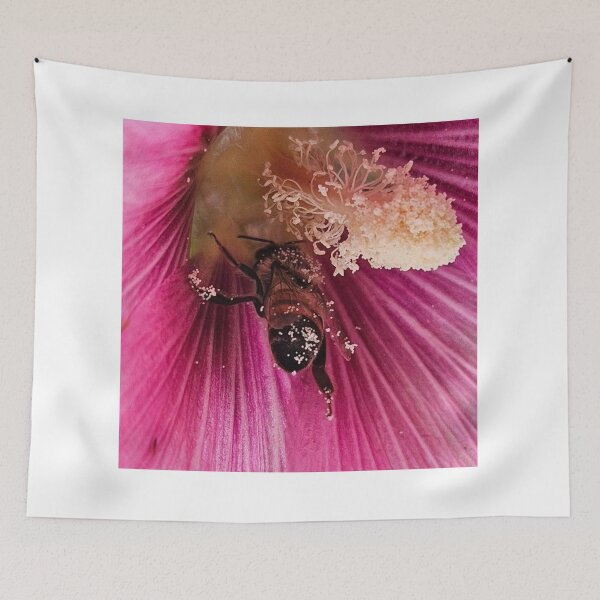 Item preview, Hollyhock Honeybee  designed and sold by Courtney Croxall.