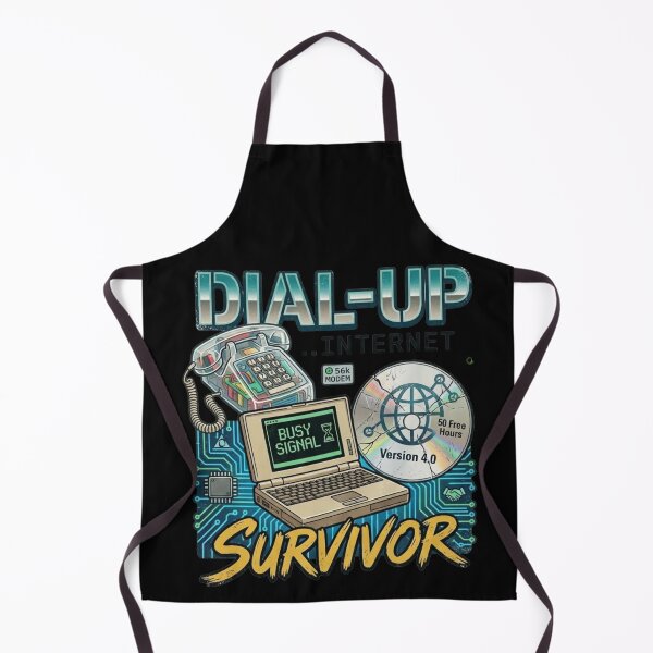 Item preview, Dial Up Internet Survivor Funny Retro 90s Modem Vintage Tech Geek T Shirt designed and sold by GeekStop.