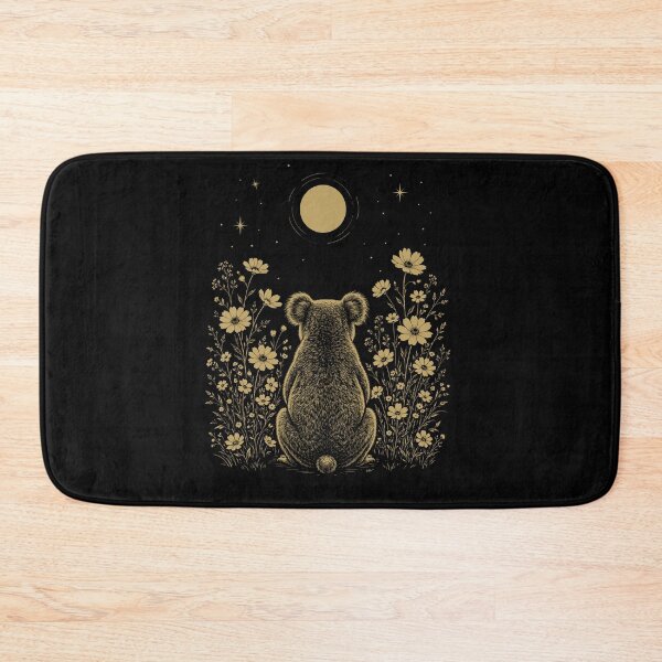 Item preview, Koala Moon Night Flower Minimalist Boho Lover designed and sold by DoodleTortle.