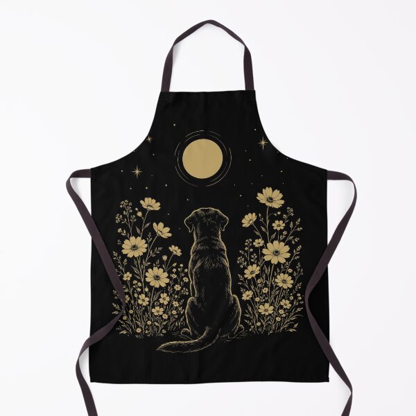 Item preview, Labrador Retriever Moon Night Flower Minimalist Boho Dog Lover designed and sold by DoodleTortle.