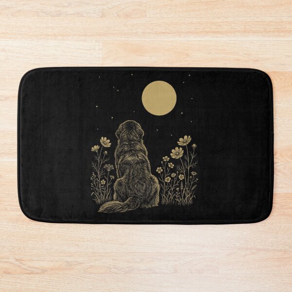 Item preview, Newfoundland Moon Night Flower Minimalist Boho Dog Lover designed and sold by DoodleTortle.