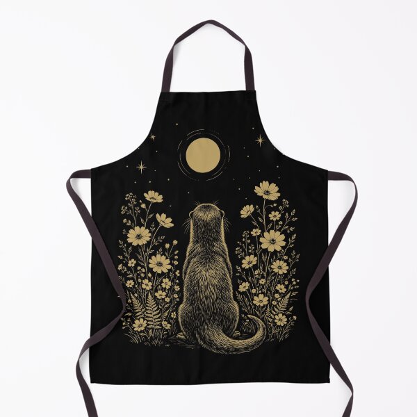 Item preview, Otter Moon Night Flower Minimalist Boho Lover designed and sold by DoodleTortle.