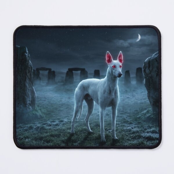 Item preview, The Cwn Annwn: Spectral White Hound of Avebury designed and sold by Englandbear.