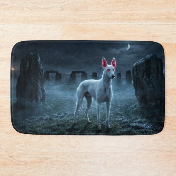 Item preview, The Cwn Annwn: Spectral White Hound of Avebury designed and sold by Englandbear.
