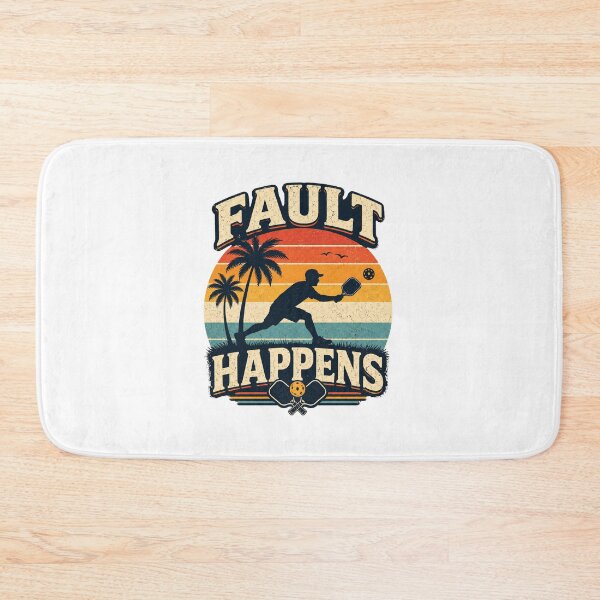 Item preview, Fault Happens Funny Pickleball Retro Vintage designed and sold by CozyRetirementGifts.