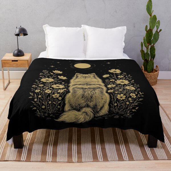 Item preview, Pomeranian Moon Night Flower Minimalist Boho Dog Lover designed and sold by DoodleTortle.