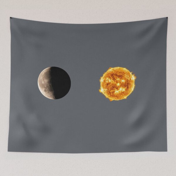 Item preview, Solar and Lunar Balance - Sun and Moon Celestial Art designed and sold by Laaltex.
