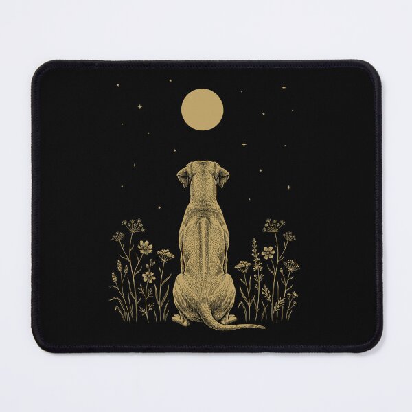 Item preview, Rhodesian Ridgeback Moon Night Flower Minimalist Boho Dog Lover designed and sold by DoodleTortle.