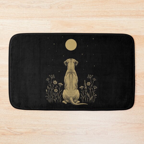 Item preview, Rhodesian Ridgeback Moon Night Flower Minimalist Boho Dog Lover designed and sold by DoodleTortle.