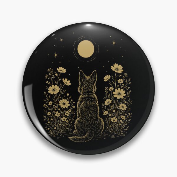 Item preview, Scottish Terrier Moon Night Flower Minimalist Boho Dog Lover designed and sold by DoodleTortle.