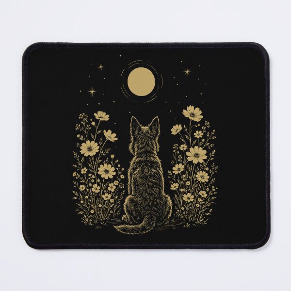 Item preview, Scottish Terrier Moon Night Flower Minimalist Boho Dog Lover designed and sold by DoodleTortle.