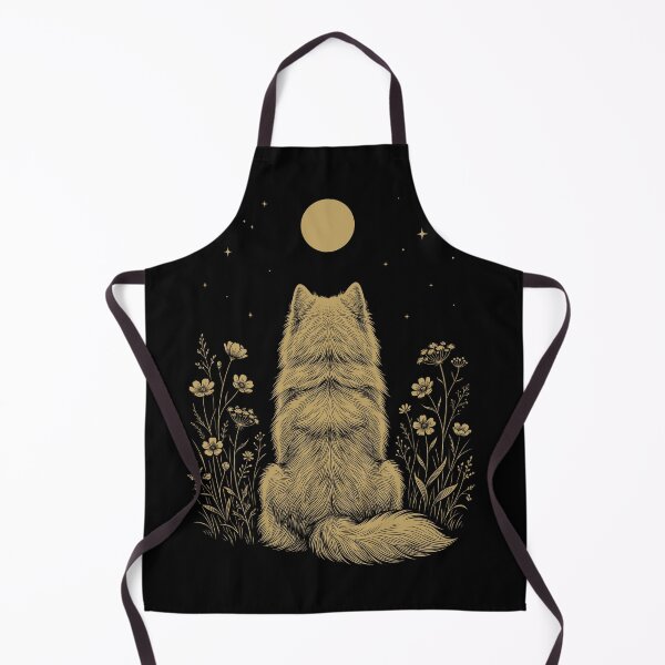Item preview, Samoyed Moon Night Flower Minimalist Boho Dog Lover designed and sold by DoodleTortle.