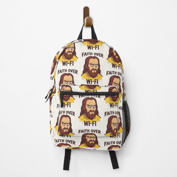 Item preview, Faith Over Wi Fi Angry Cartoon Jesus designed and sold by Piotrek0001.