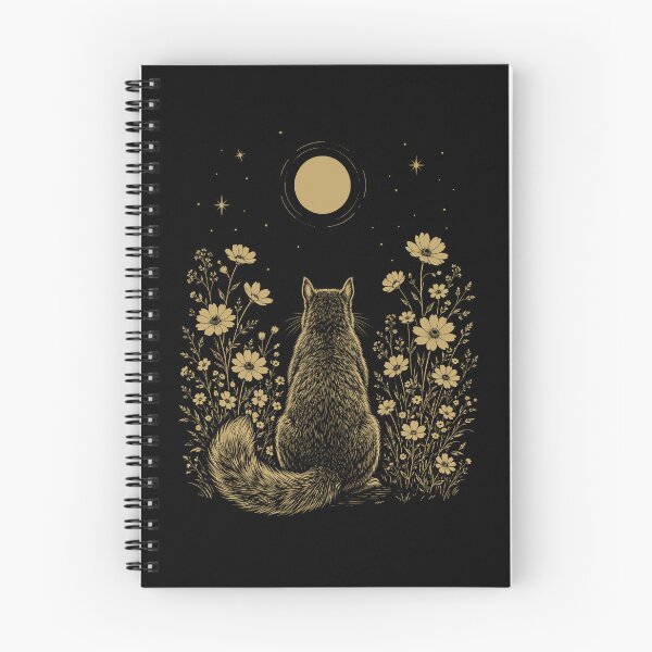 Item preview, Squirrel Moon Night Flower Minimalist Boho Lover designed and sold by DoodleTortle.