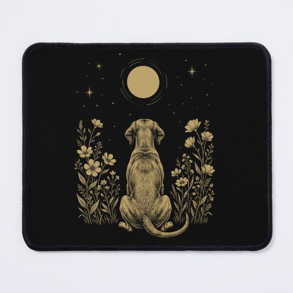 Item preview, Vizsla Moon Night Flower Minimalist Boho Dog Lover designed and sold by DoodleTortle.
