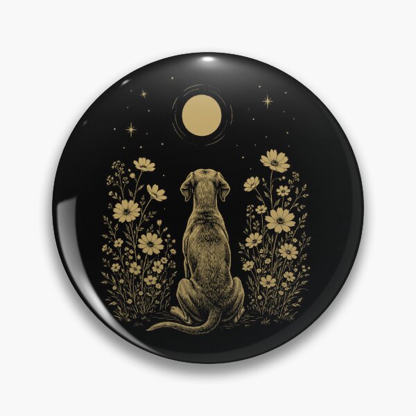 Item preview, Weimaraner Moon Night Flower Minimalist Boho Dog Lover designed and sold by DoodleTortle.