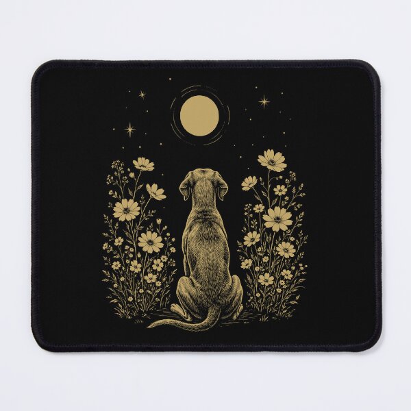 Item preview, Weimaraner Moon Night Flower Minimalist Boho Dog Lover designed and sold by DoodleTortle.