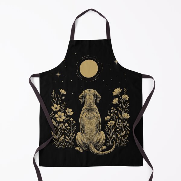 Item preview, Vizsla Moon Night Flower Minimalist Boho Dog Lover designed and sold by DoodleTortle.