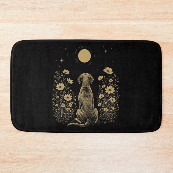 Item preview, Weimaraner Moon Night Flower Minimalist Boho Dog Lover designed and sold by DoodleTortle.