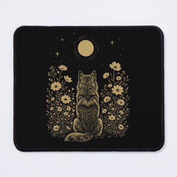 Item preview, Wolf Moon Night Flower Minimalist Boho Lover designed and sold by DoodleTortle.