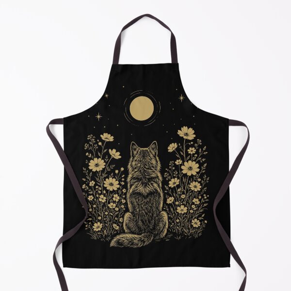 Item preview, Wolf Moon Night Flower Minimalist Boho Lover designed and sold by DoodleTortle.