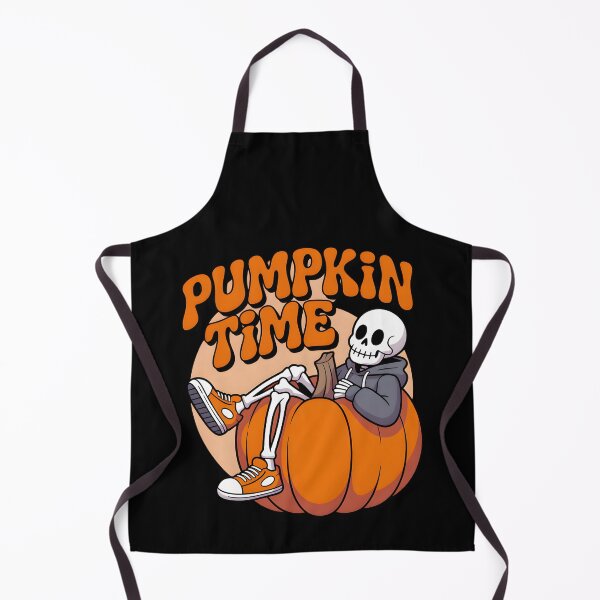 Item preview, Pumpkin Time Skeleton Sitting on Pumpkin – Funny Cute Halloween Hoodie Design designed and sold by Raw Tigers.