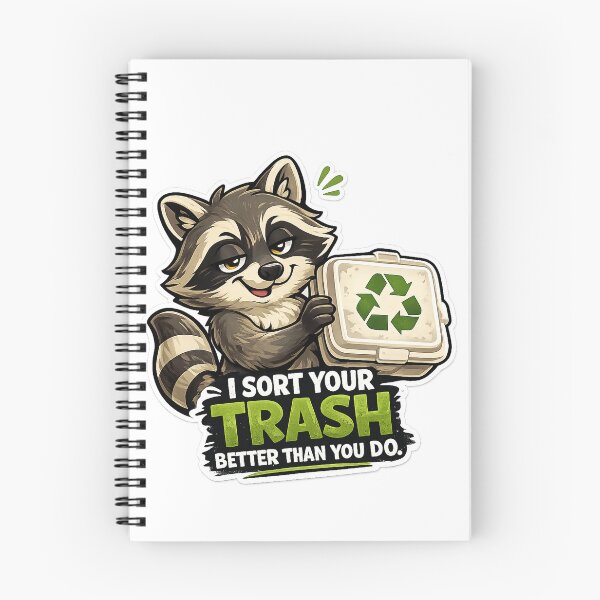 Item preview, Funny Eco Mom Gift Sarcastic Recycling Raccoon designed and sold by Gentlestate.