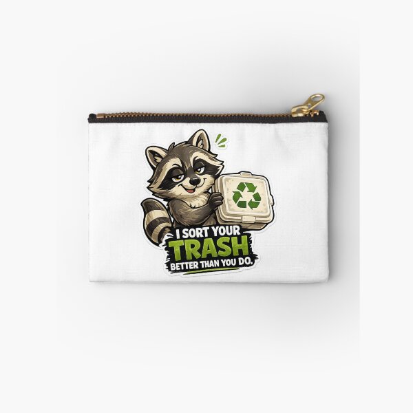 Item preview, Funny Eco Mom Gift Sarcastic Recycling Raccoon designed and sold by Gentlestate.